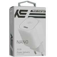 Сетевое зарядное устройство KEYRON NANO25 белый