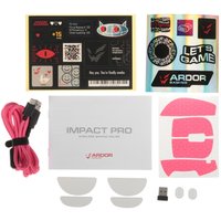 Мышь беспроводная/проводная ARDOR GAMING Impact PRO [ARDW-IMT3395-PK] розовый