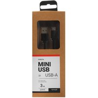 Кабель Aceline mini USB-B - USB Type-A черный 3 м