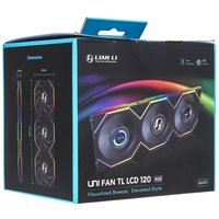 Комплект вентиляторов LIAN LI  UNI FAN TL LCD 120 [G99.12TLLCD3B.R0] черный