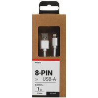 Кабель Aceline Lightning 8-pin - USB Type-A белый 1 м