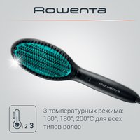 Расческа-выпрямитель Rowenta Power Straight CF5820F0 черный