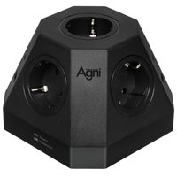 Сетевой фильтр AGNI TP-VH4U5E-PD2-2m-black черный