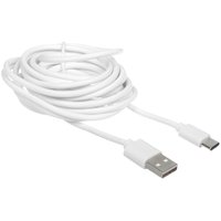 Cable Aceline USB Type-C - USB Type-A white 3 m
