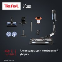Вертикальный пылесос  Tefal Aqua TY9AC1WO  синий