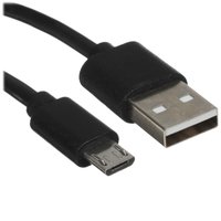 Кабель Aceline micro USB-B - USB Type-A черный 3 м
