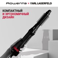 Фен-щетка Rowenta Karl Lagerfeld CF635LF0 черный/красный