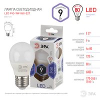 Лампа светодиодная ЭРА LED P45-9W-860-E27