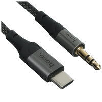 Кабель   Hoco USB Type-C - jack 3.5 мм черный