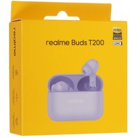 Наушники TWS Realme Buds T200  фиолетовый 2025