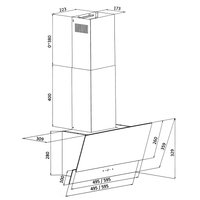 Вытяжка наклонная DEXP CH50-SV0 черный/черный