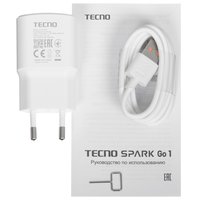 6.67" Смартфон Tecno SPARK GO 1 64 ГБ белый