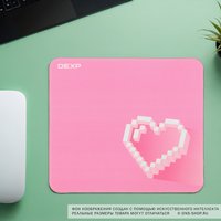 Коврик DEXP OM-M Pink Heart (M) розовый