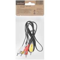 Cable   Aceline 3RCA - 3RCA black