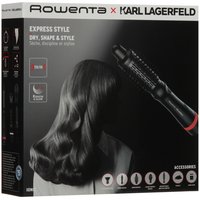 Фен-щетка Rowenta Karl Lagerfeld CF635LF0 черный/красный