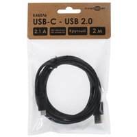Кабель FinePower USB Type-C - USB Type-A черный 2 м