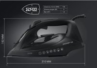 Утюг Polaris PIR 2820AK 3m черный