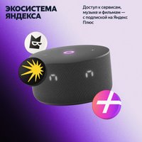 Умная колонка Яндекс Станция Мини 3 черный