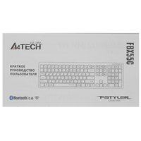 Klaviatura  simsiz A4Tech Fstyler FBX55C rangi oq
