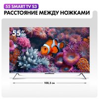 55" (140 cm) TV Haier 55 Smart TV S3 black