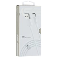 Кабель KEYRON USB Type-C - USB Type-A белый 1 м