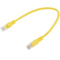 Патч-корд ExeGate UTP-RJ45-RJ45-5e-0.3M-YL