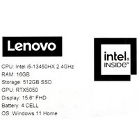 15.6" Ноутбук Lenovo LOQ 15IRX10 серый