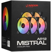Комплект вентиляторов ARDOR GAMING Mistral AR12 Kit 5in1  черный