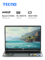 16" Noutbuk Tecno Megabook K16SDA серебристый