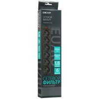 Сетевой фильтр DEXP Standard 618B черный