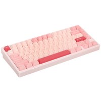 Клавиатура  проводная + беспроводная WOBKEY Rainy75 цвет розовый