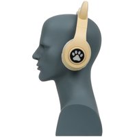 Wireless/wired headphones KENSHI Cat yellow 2024