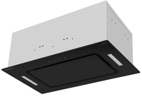 Exhaust hood fully built-in Meferi INBOX52BK GLASS COMFORT black/black