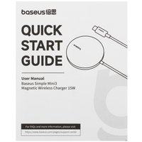 Беспроводное зарядное устройство Baseus Simple Mini3 белый