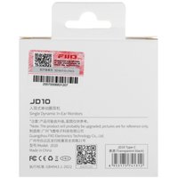 Проводные наушники FiiO JD10 Type C  черный 2025