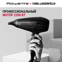 Фен Rowenta CV887LF0 черный/красный, серый