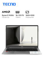 14.1" Ноутбук Tecno Megabook T1 серый