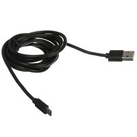Кабель Aceline micro USB-B - USB Type-A черный 2 м