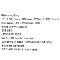 16" Ноутбук MSI Prestige 16 Flip AI+ C3MTG-045RU серый