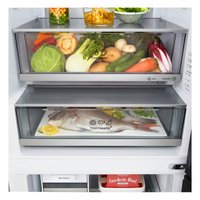 Холодильник с морозильником   LG GC-B640FEKM бежевый