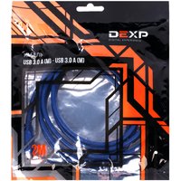 Кабель DEXP USB Type-A - USB Type-A синий 2 м
