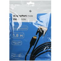 Кабель однонаправленный DEXP DisplayPort - DVI-D, 1.8 м