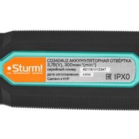 Аккумуляторная отвертка Sturm! CD3404U2