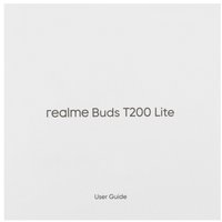 Наушники TWS Realme Buds T200 Lite  серый 2025