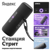 Умная портативная колонка Яндекс Станция Стрит, черный