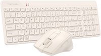 Klaviatura+sichqoncha  simli  A4Tech Fstyler FG2400 Air 2 bej