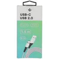 Кабель DEXP USB Type-C - USB Type-A белый 1.5 м