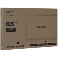 65" (164 см) Телевизор DEXP 65UCGQ1 серебристый