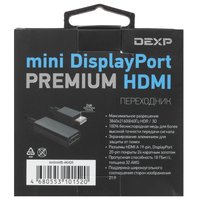 Переходник однонаправленный DEXP HDMI - mini DisplayPort, 0.2 м