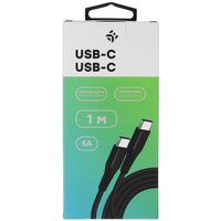Кабель DEXP USB Type-C - USB Type-C черный 1 м